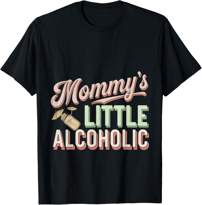 T-Shirt mit dem Motiv Mommy’s little alcoholic